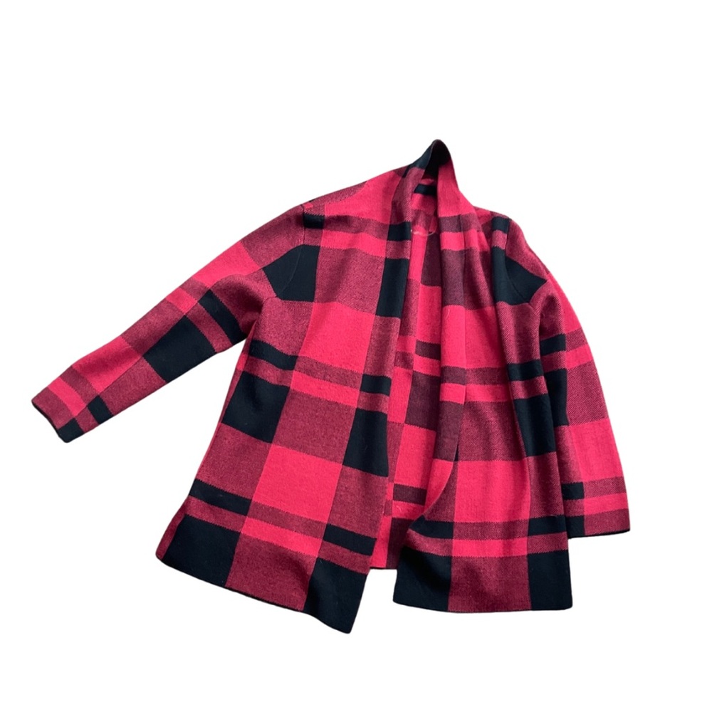 Beautiful sweater jacket, perfect for fall or winter. Medium weight.